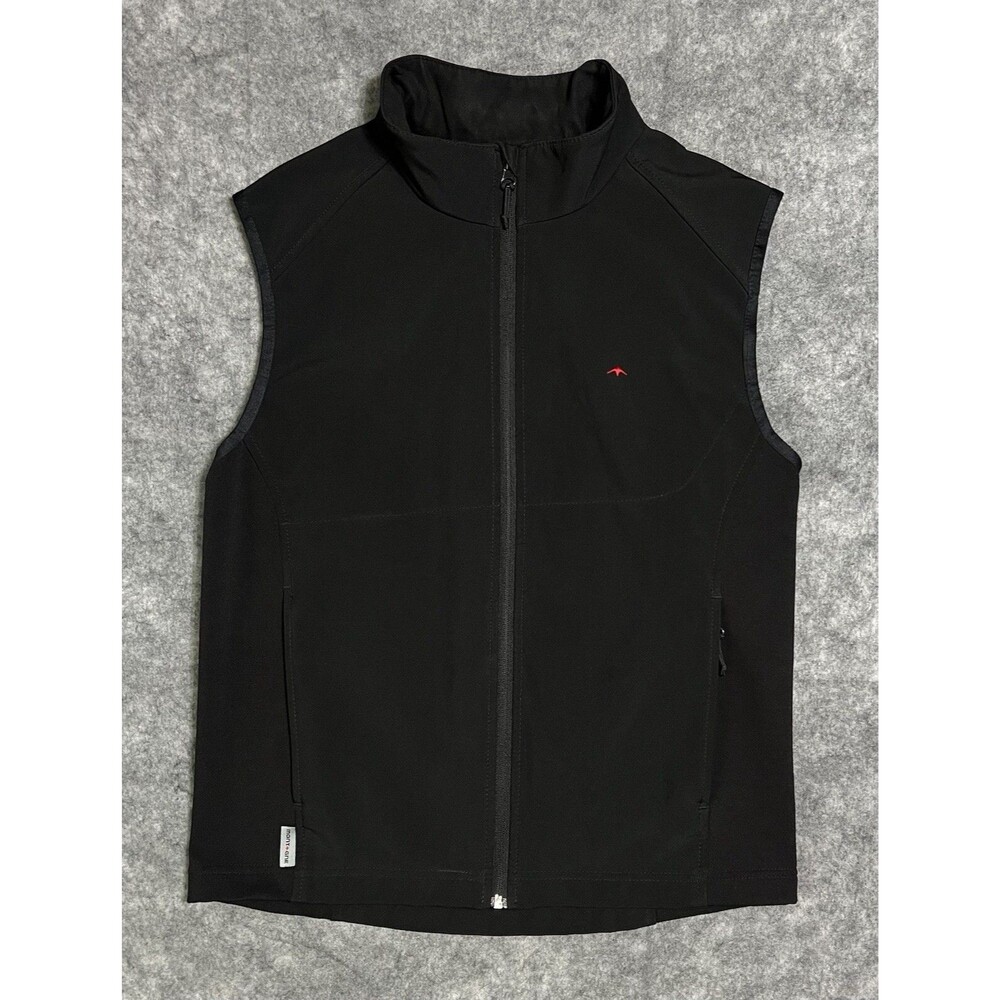 Montagne Eiger Ski Vest Mens L Black SHARK SKIN Insulated Waterproof Breathable